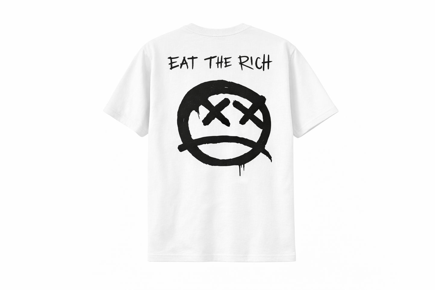 Eat The Rich Logo Tee White