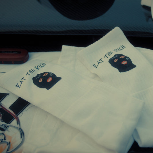Eat The Rich Logo Socks