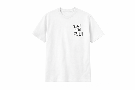 Eat The Rich Logo Tee White